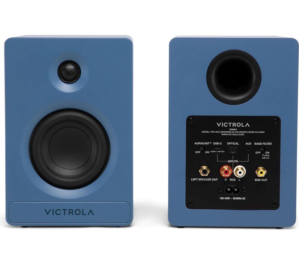 Altavoces de estantería Bluetooth VICTROLA Tempo VPS-400 - Azul