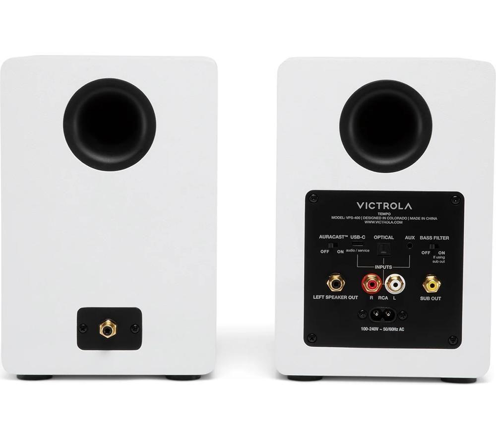 Altavoces de estantería Bluetooth VICTROLA Tempo VPS-400 - Blanco