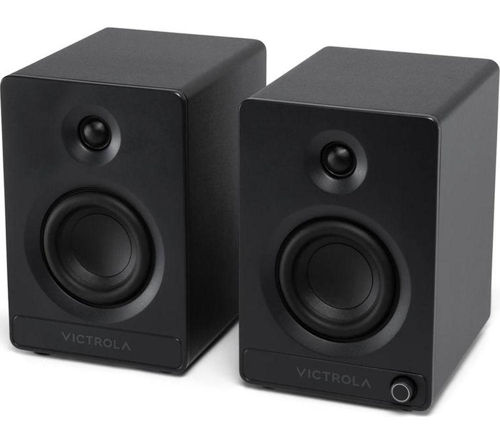 VICTROLA Tempo VPS-400 Bluetooth Bookshelf Speakers - Black