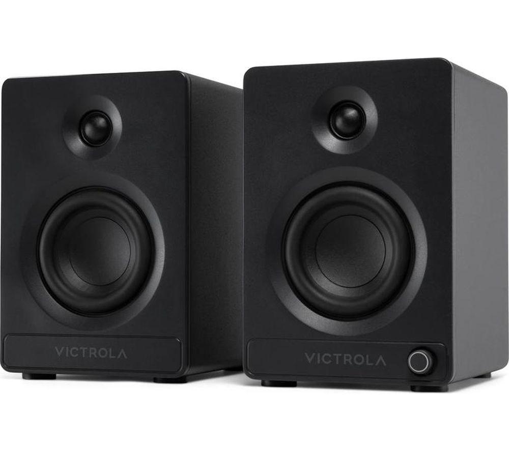 VICTROLA Tempo VPS-400 Bluetooth Bookshelf Speakers - Black