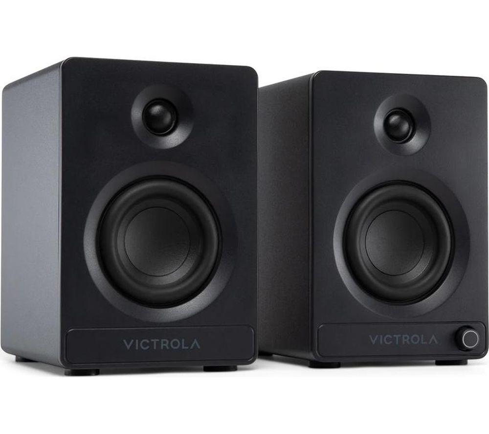 VICTROLA Tempo VPS-400 Bluetooth Bookshelf Speakers - Black