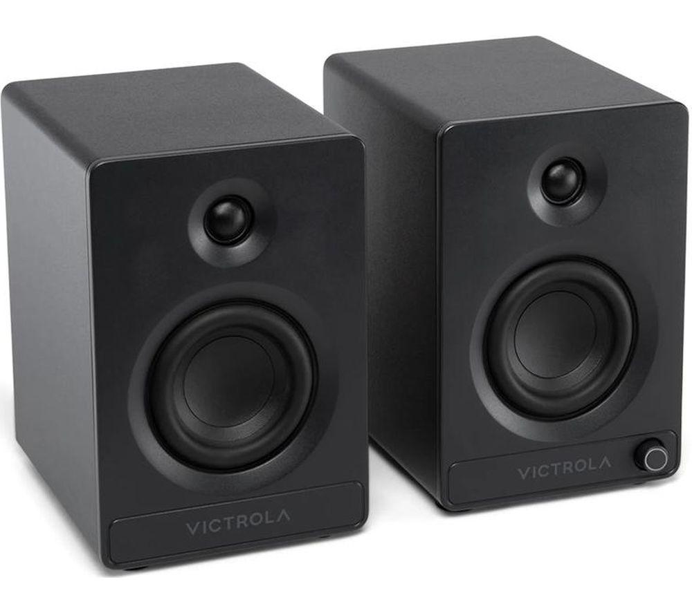 VICTROLA Tempo VPS-400 Bluetooth Bookshelf Speakers - Black