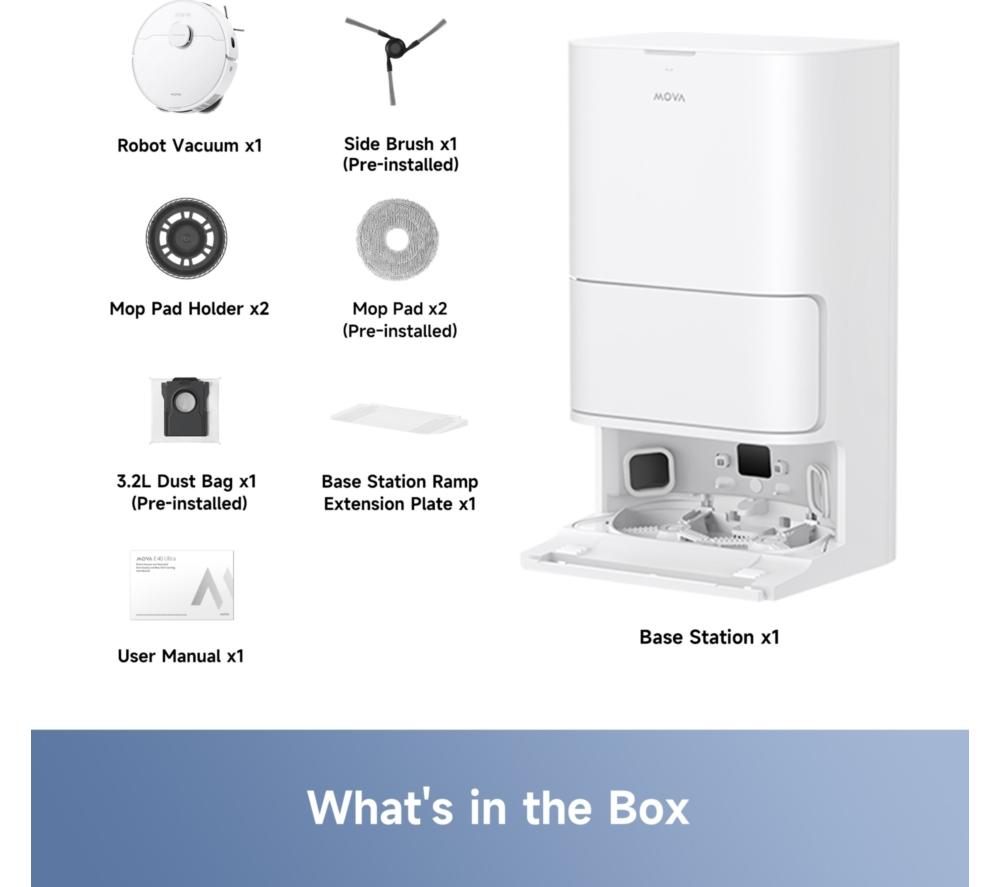 Robot aspirador MOVA E40 Ultra - Blanco