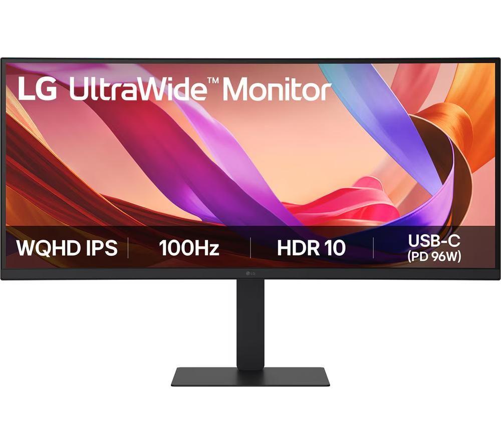 LG UltraWide 34U650A-B.AEK Quad HD 34" Curved IPS Monitor - Black