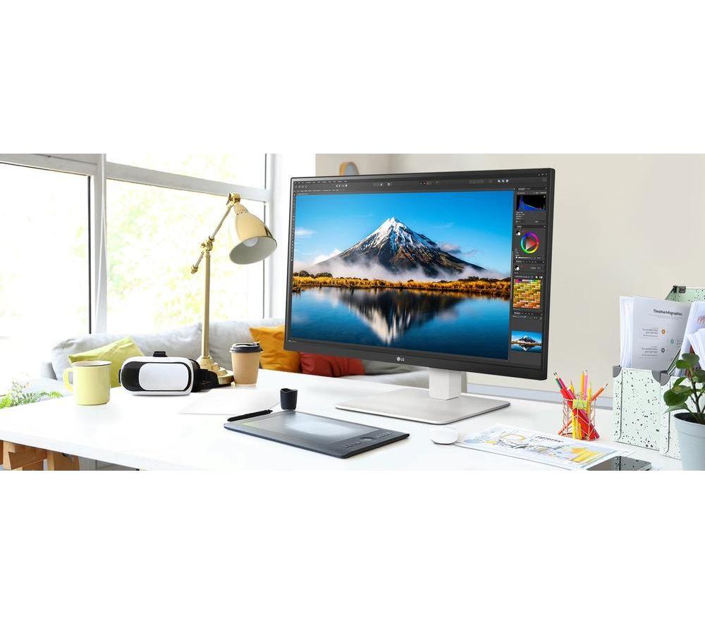 LG UltraFine 27US550-W 4K Ultra HD 27" LED Monitor - White