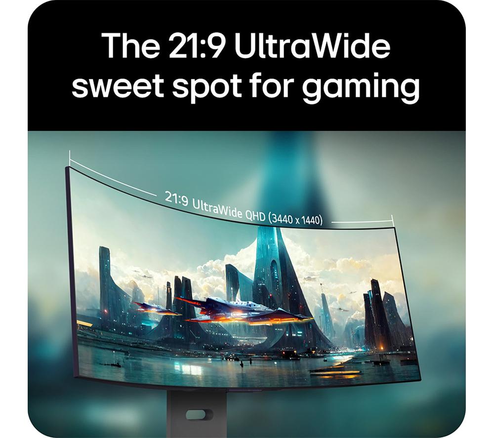 LG UltraGear GX9 34GX900A-B Quad HD 34" Curved WOLED Gaming Monitor - Schwarz