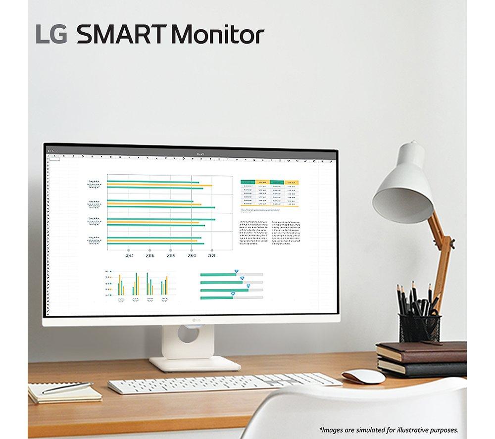 Monitor LCD IPS LG MyView Smart 27U511SA-W.AEK Full HD de 27" - Blanco