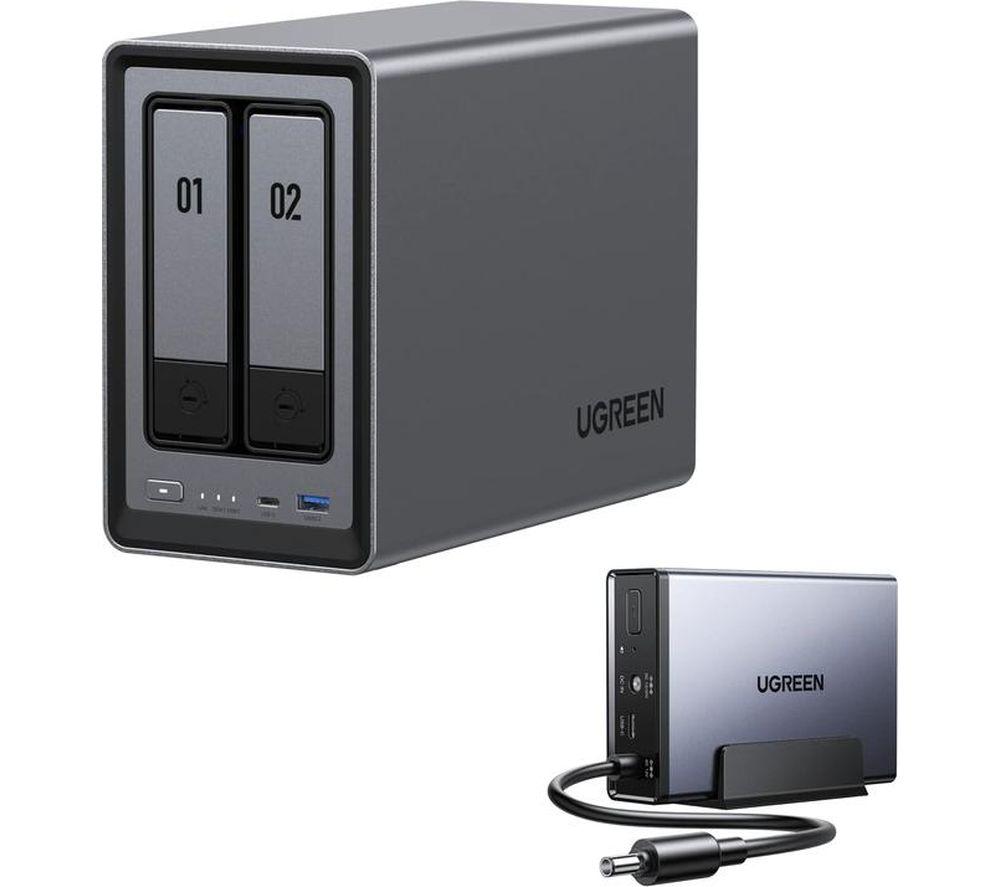 UGREEN NASync DXP2800 NAS Enclosure - 2 Bay, Black