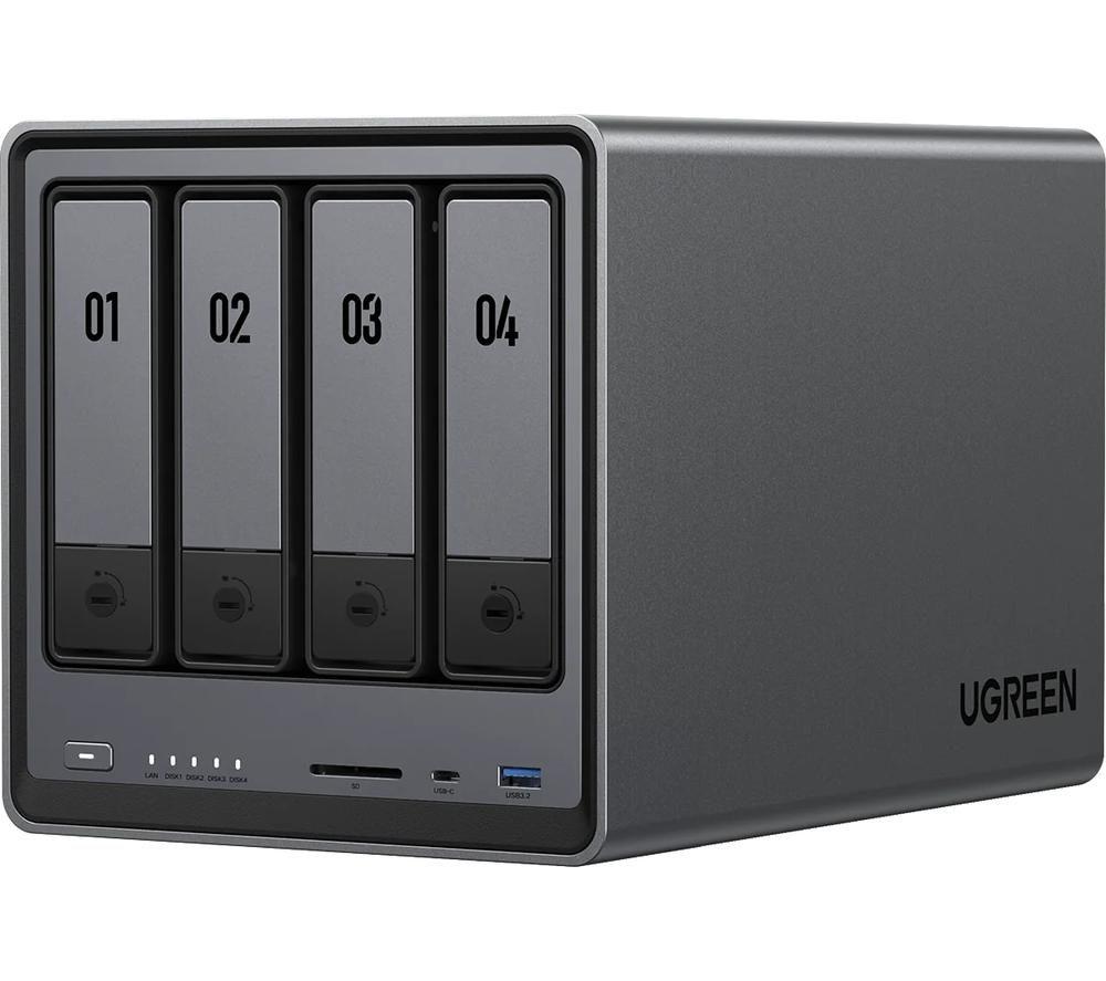 UGREEN NASync DXP4800 Plus NAS Enclosure - 4 Bay, Black & Grey