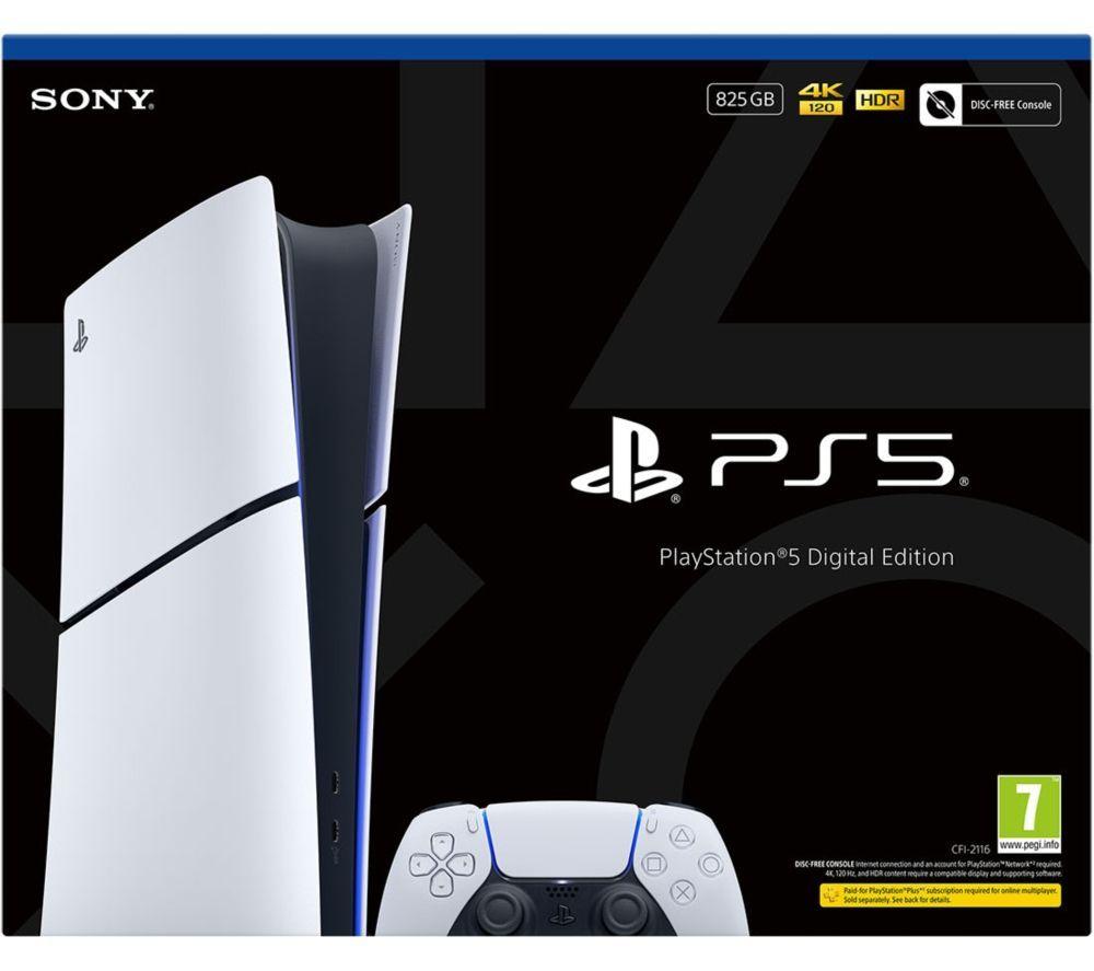 SONY PlayStation 5 Digital Edition & Black PS5 DualSense Wireless Controller Bundle
