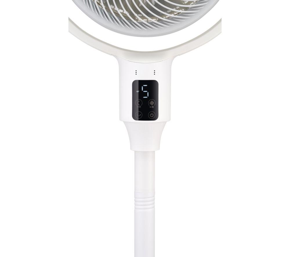 LOGIK L10PFCD26 10" Pedestal Fan - White