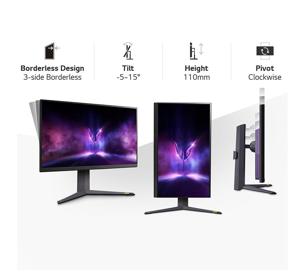 LG UltraGear 32GR93U-B 4K Ultra HD 32" LED Gaming Monitor - Purple Grey