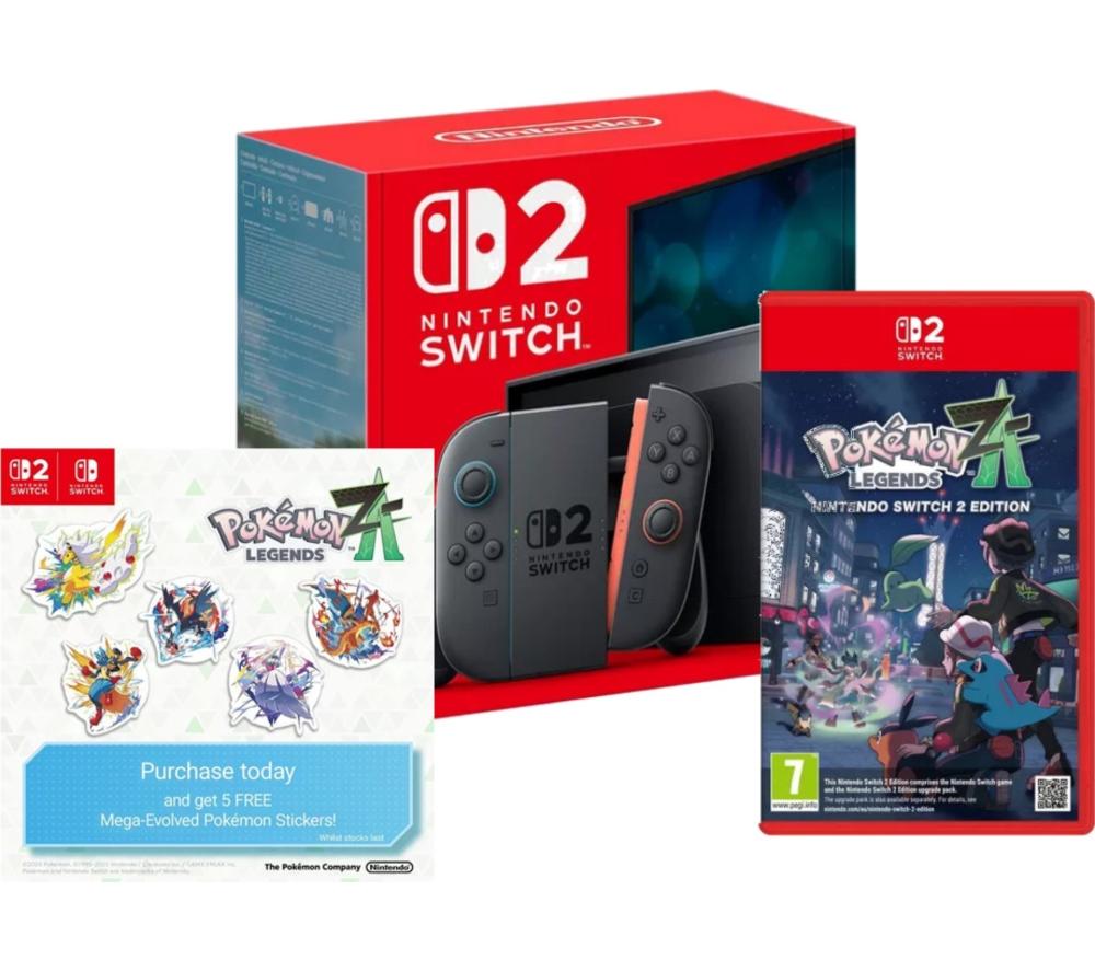 NINTENDO Switch 2, Pokémon Legends: Z-A & Sticker Bundle