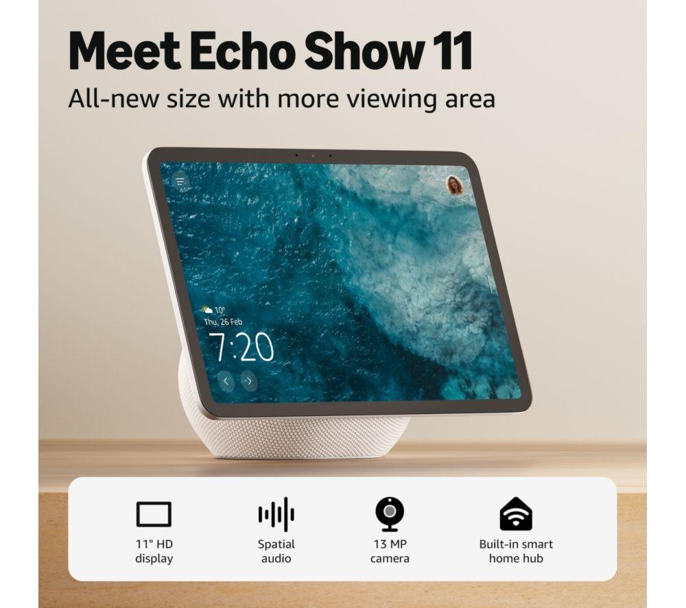AMAZON Echo Show 11 (2025) Smart Display with Alexa - Glacier White