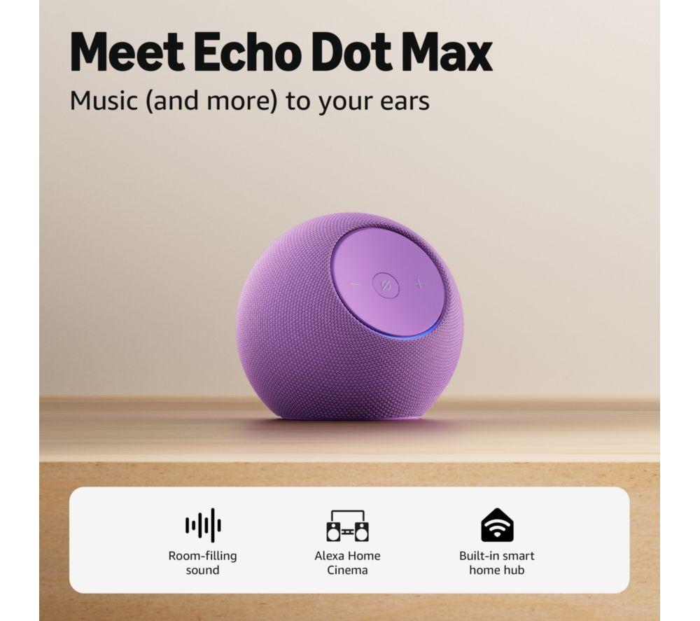 AMAZON Echo Dot Max (2025) Smart Speaker with Alexa - Amethyst
