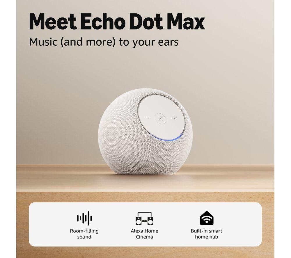 AMAZON Echo Dot Max (2025) Smart Speaker with Alexa - Glacier White