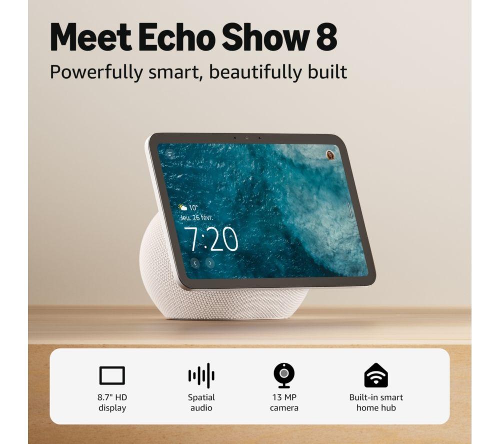 AMAZON Echo Show 8 (2025) Smart Display with Alexa - Glacier White