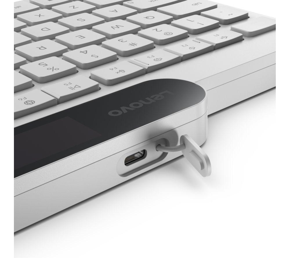 LENOVO 800 Self-Charging Wireless Keyboard - White