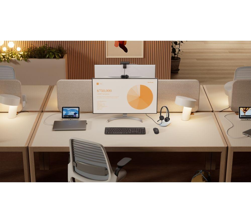 LOGITECH Essentials Bundle: MK295 Combo, H340 Headset & Brio 100 Webcam - Graphite & Black