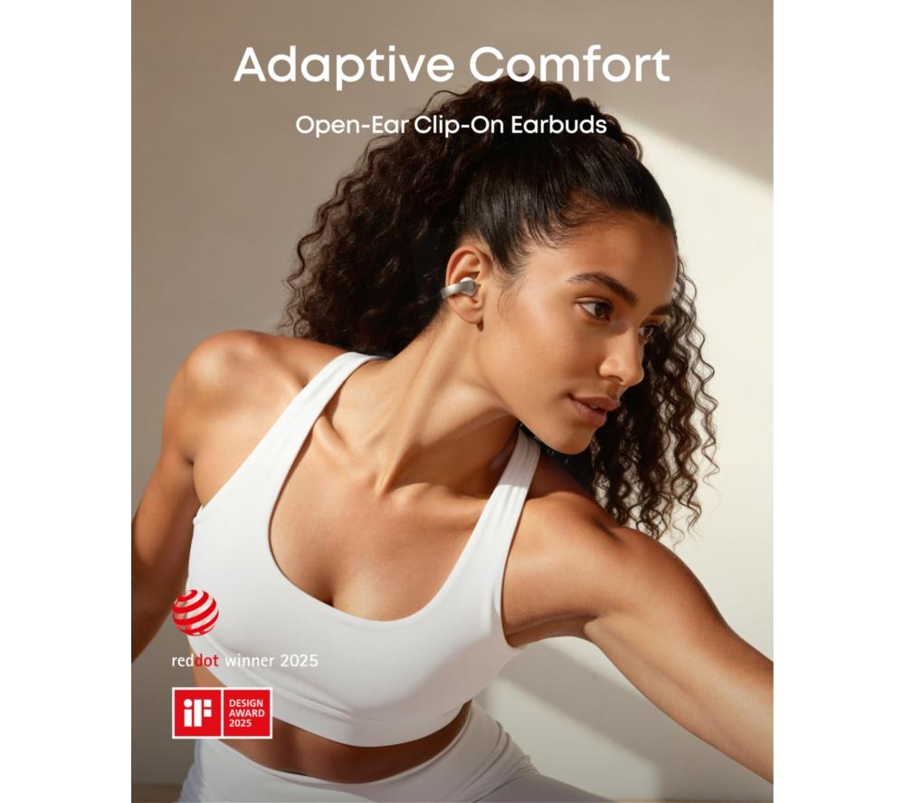 SOUNDCORE AeroClip Wireless Bluetooth Earbuds - White