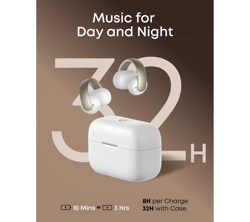 SOUNDCORE AeroClip Wireless Bluetooth Earbuds - White