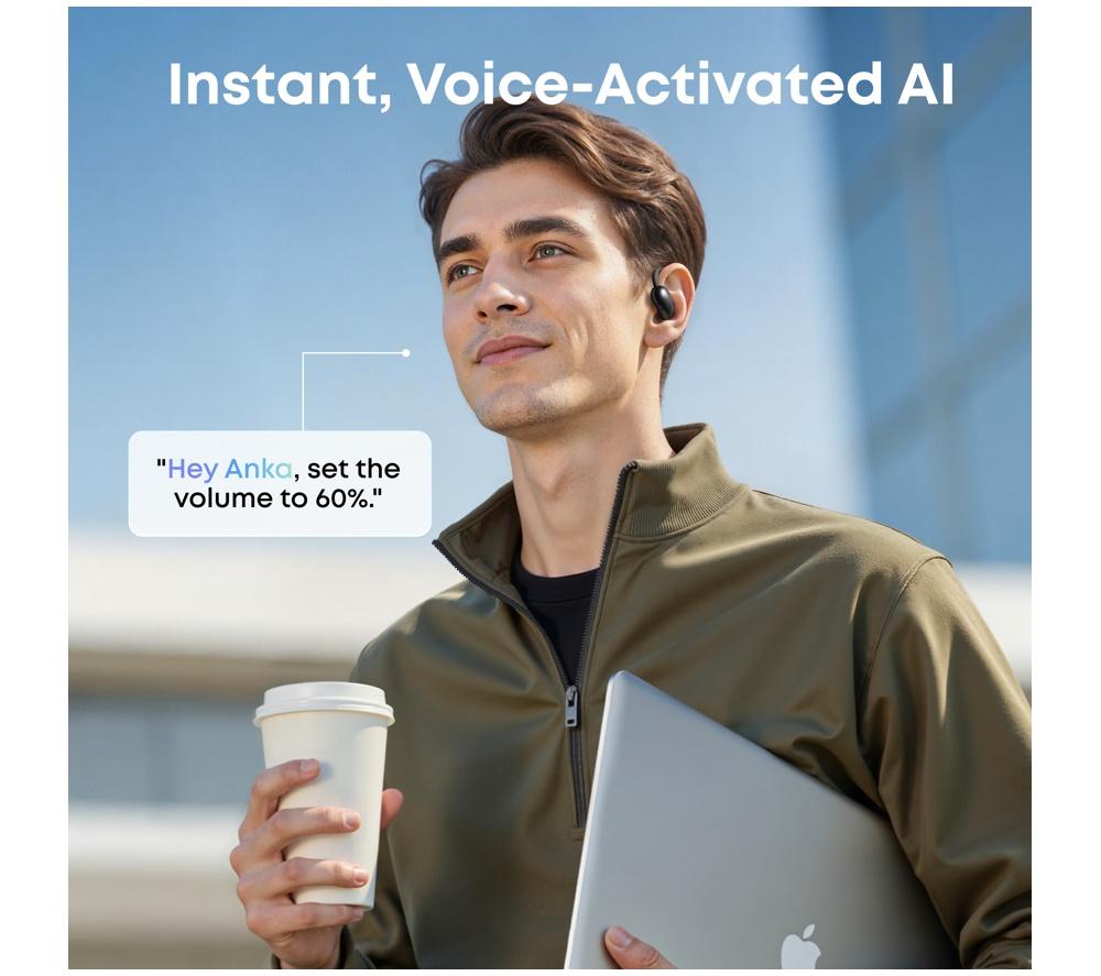 Audífonos Bluetooth Inalámbricos Abiertos AI AeroFit 2 de SOUNDCORE - Negros