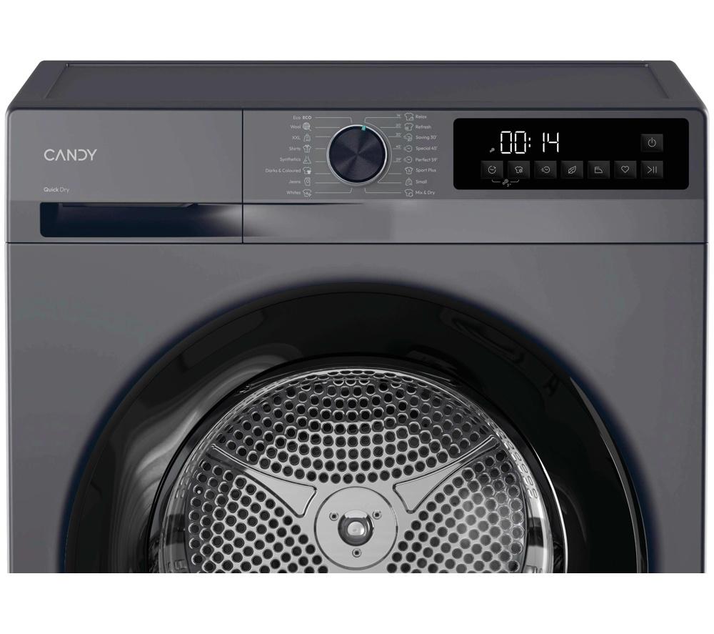 CANDY Quick Pro GD 10N1BR-80 10 kg Heat Pump Tumble Dryer - Graphite