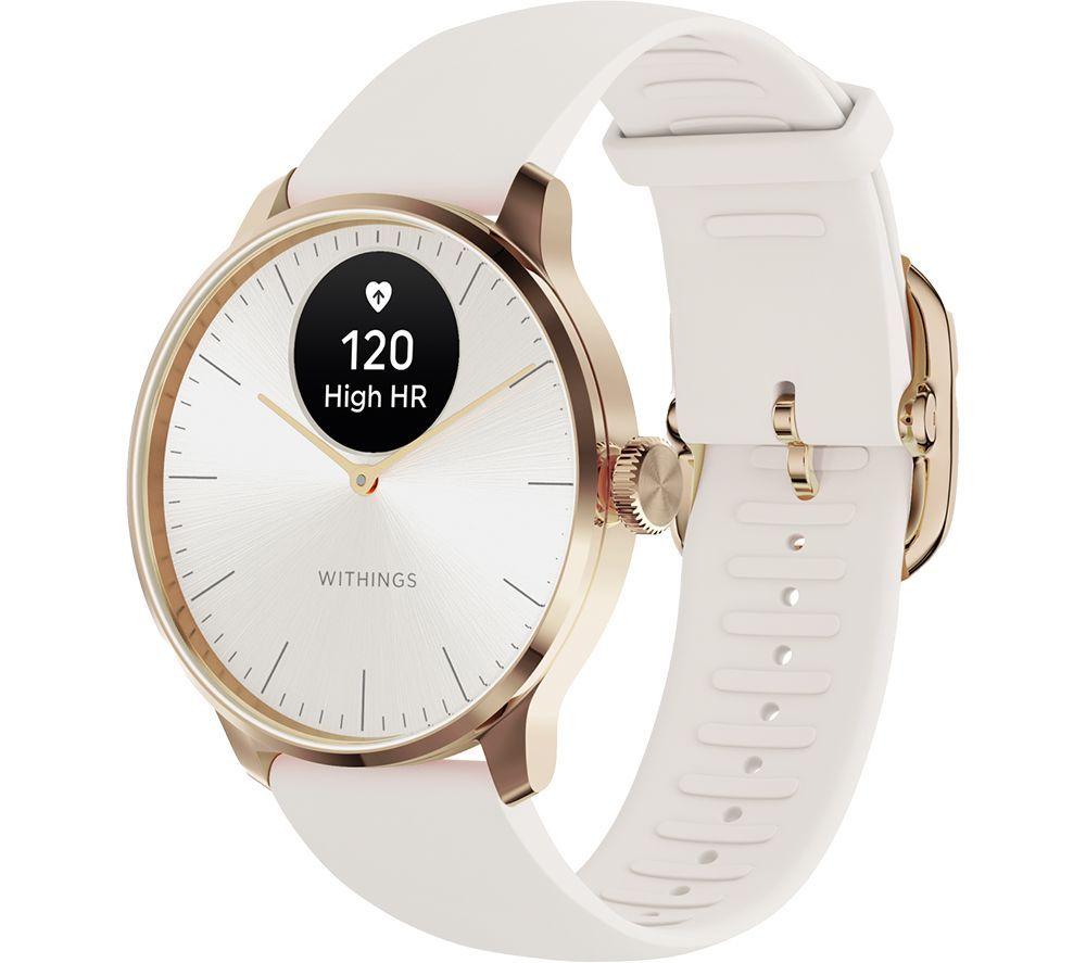 WITHINGS ScanWatch Light Hybrid Smart Watch - Rose Gold, 37 mm