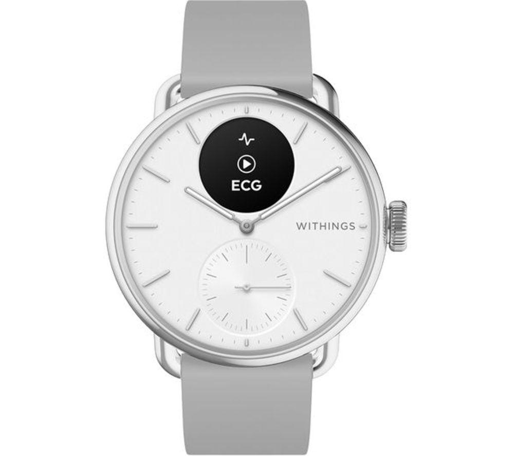 WITHINGS ScanWatch 2 Hybrid Smart Watch - White, 38 mm