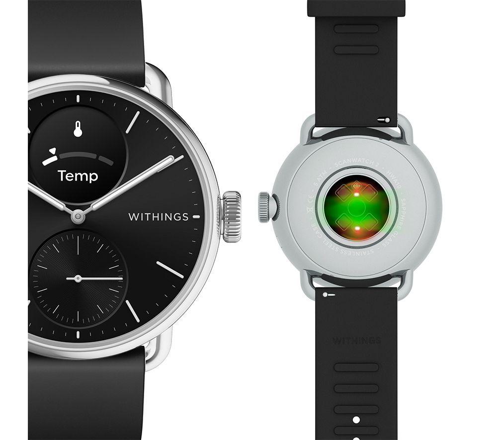 WITHINGS ScanWatch 2 Hybrid Smart Watch - Black, 38 mm