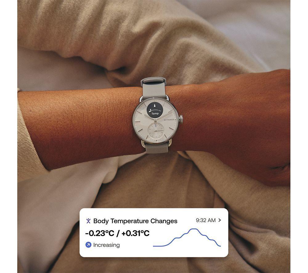 WITHINGS ScanWatch 2 Hybrid Smart Watch - Black, 38 mm