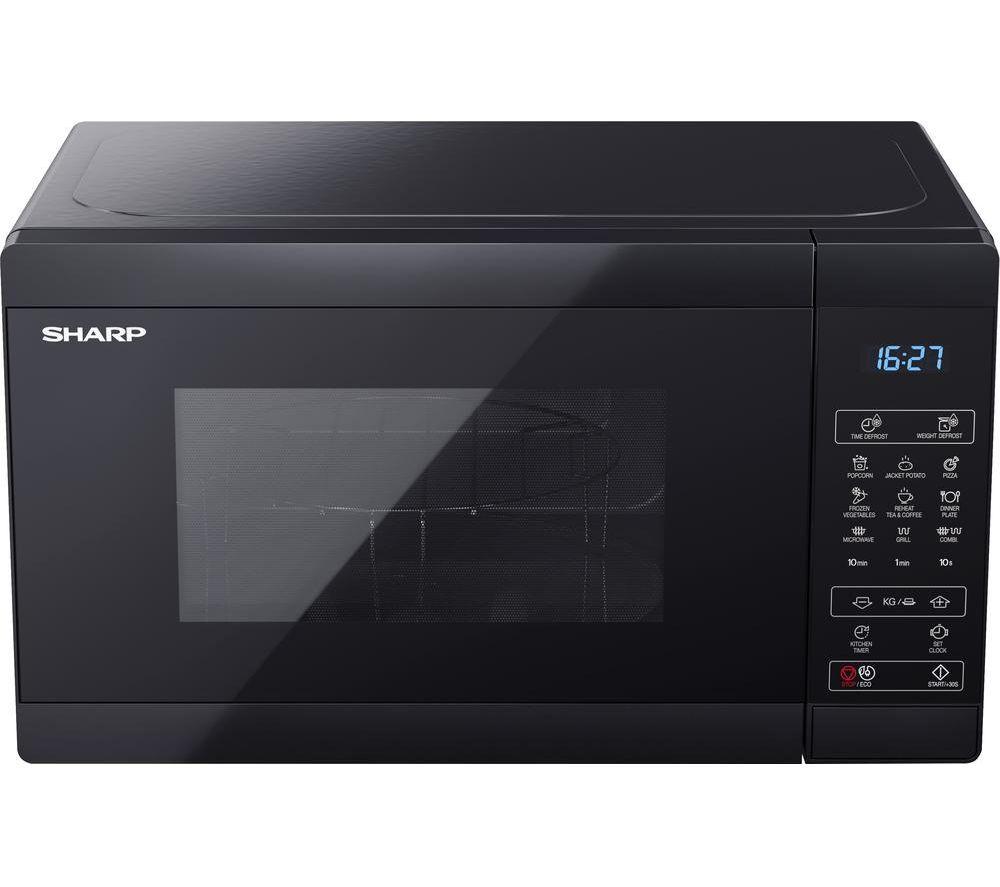 SHARP YC-MG02U-B Microondas con Grill - Negro