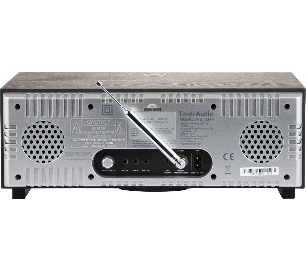 Sistema Hi-Fi tradicional todo en uno TIVOLI Music System+ Bluetooth - Fresno negro y plata