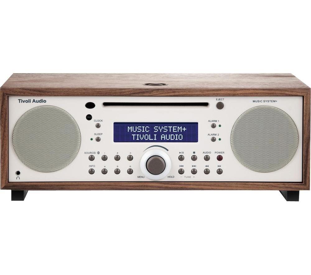 TIVOLI Music System+ Bluetooth All-in-One Traditional Hi-Fi System - Walnut & Beige