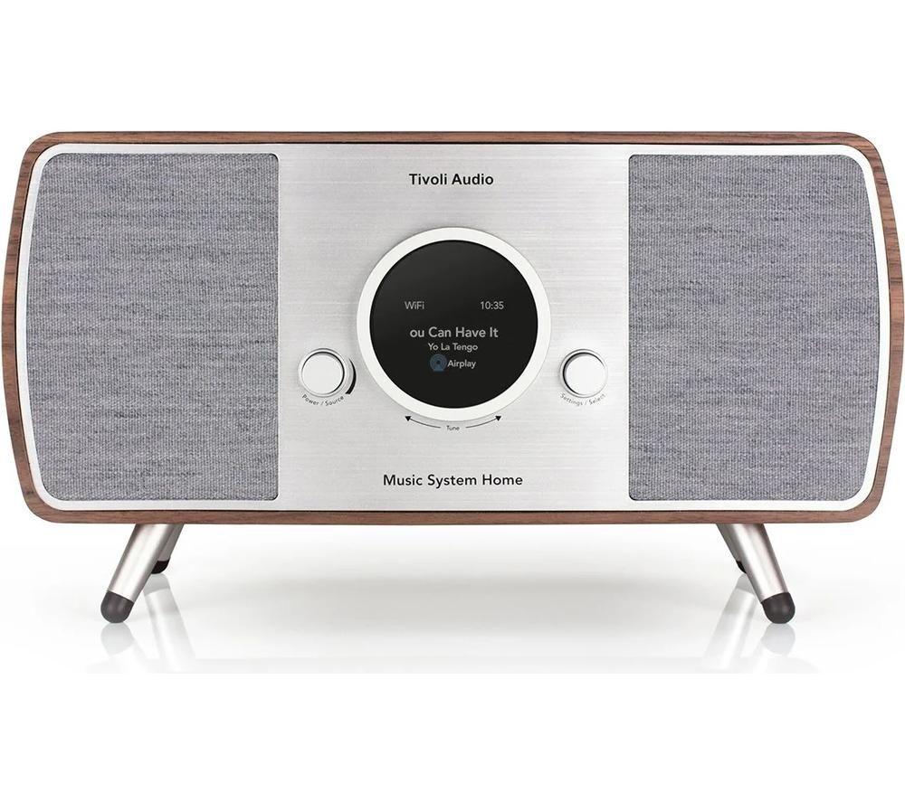 TIVOLI Music System Home Gen 2 Wireless Multi-room Traditional Hi-Fi System - Walnut & Grey