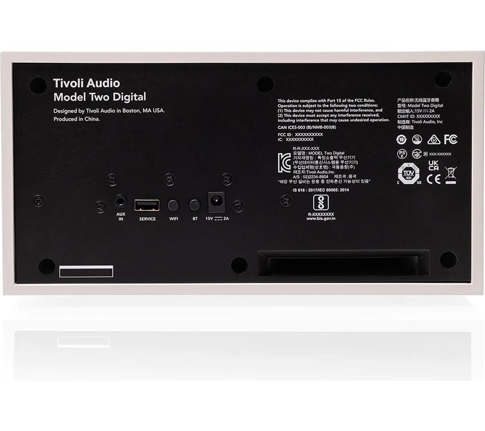 Altavoz inalámbrico multisala TIVOLI Model Two Digital - Blanco y Plata