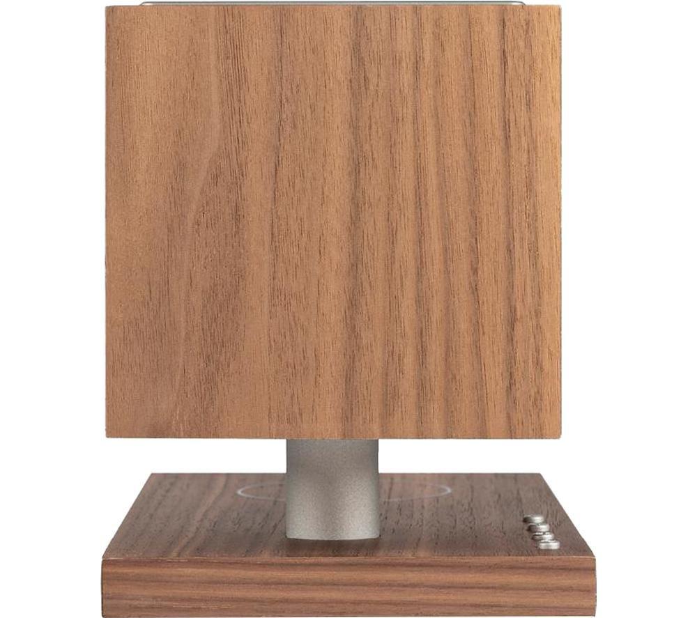 Altavoz Bluetooth TIVOLI Revive con base de carga inalámbrica y lámpara LED - Nogal y gris
