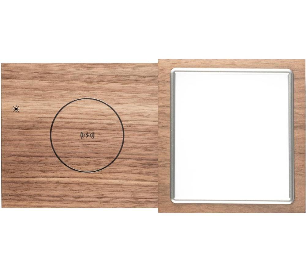 Altavoz Bluetooth TIVOLI Revive con base de carga inalámbrica y lámpara LED - Nogal y gris