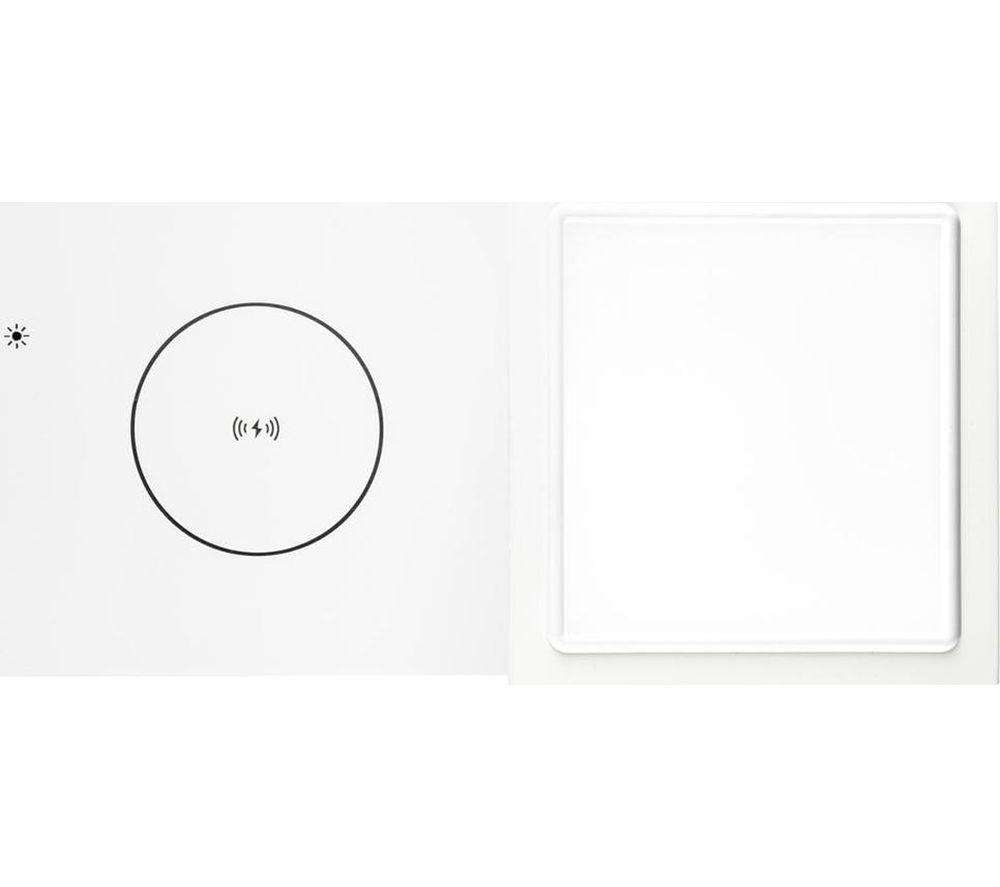 Altavoz Bluetooth TIVOLI Revive con almohadilla de carga inalámbrica y lámpara LED - Blanco y Gris