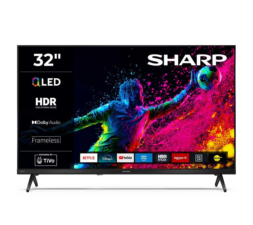 SHARP 1T-C32HE3245KB 32" Smart HD Ready HDR QLED TV