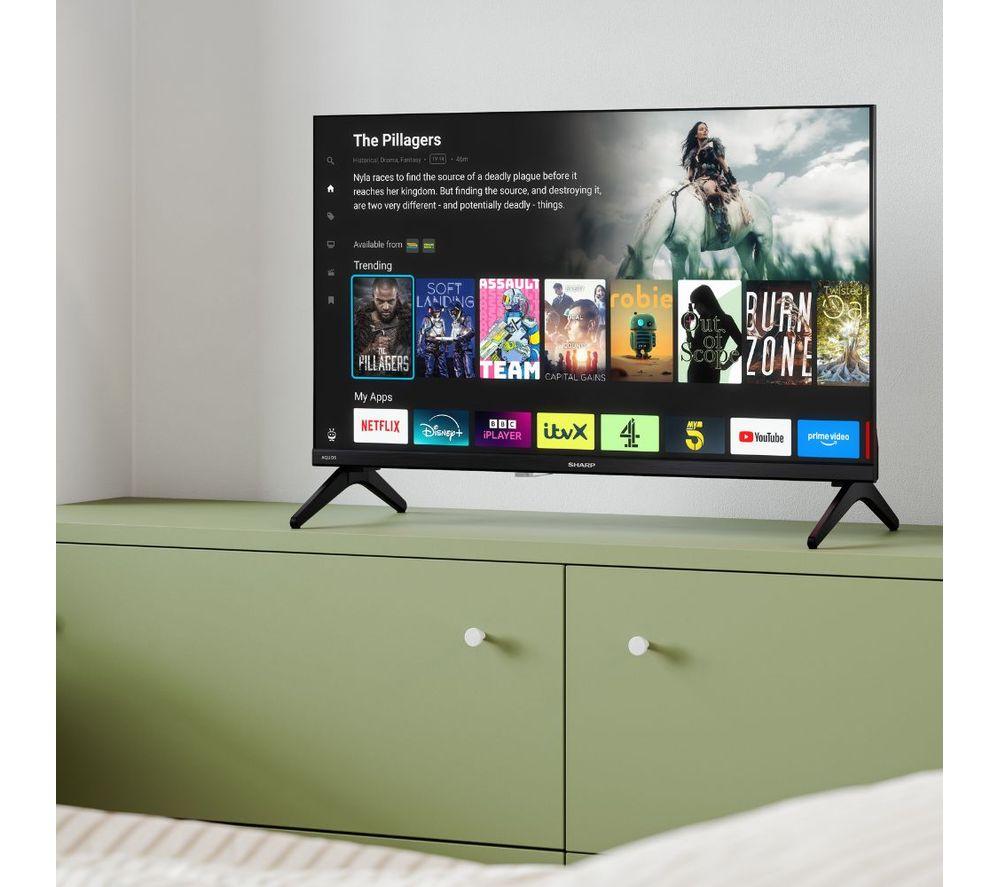 Televisor QLED SHARP 1T-C32HE3245KB de 32" Smart HD Ready HDR