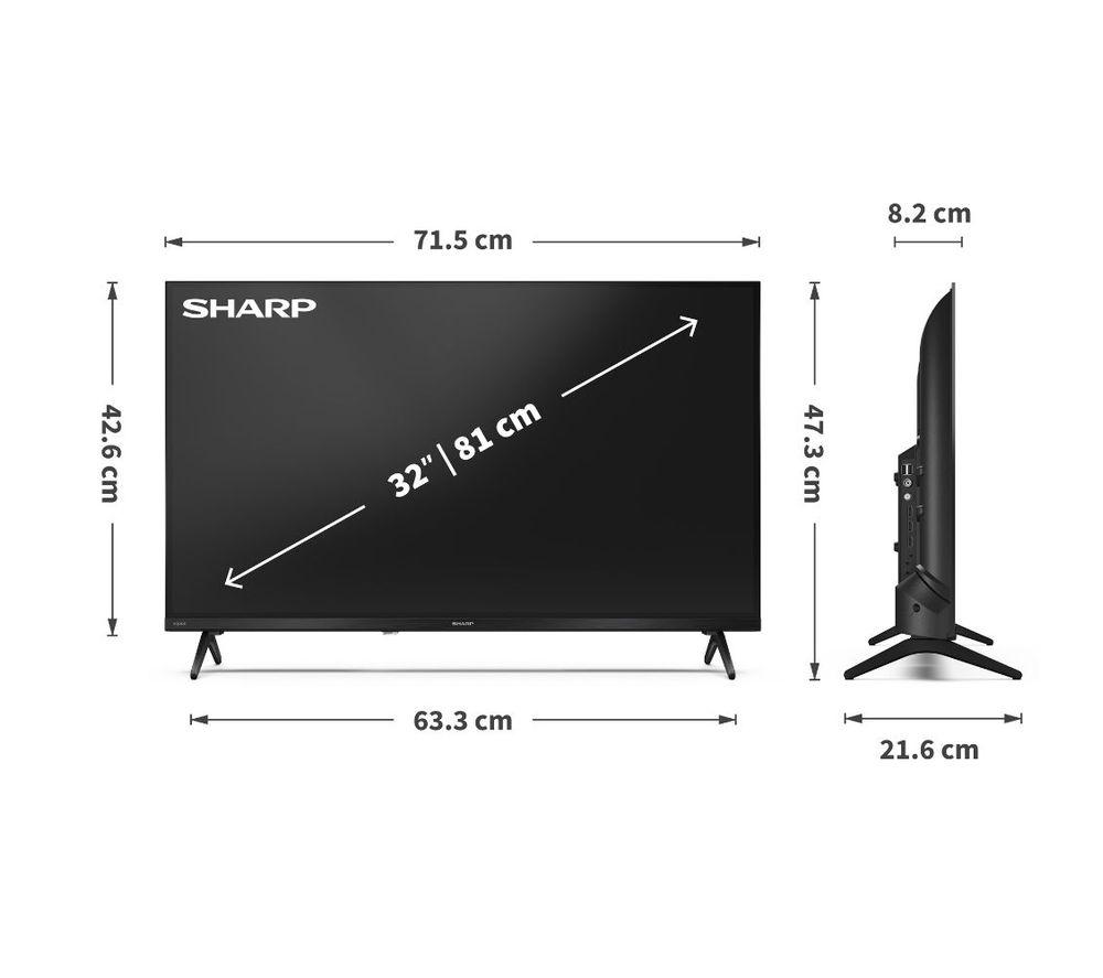 Televisor QLED SHARP 1T-C32HE3245KB de 32" Smart HD Ready HDR