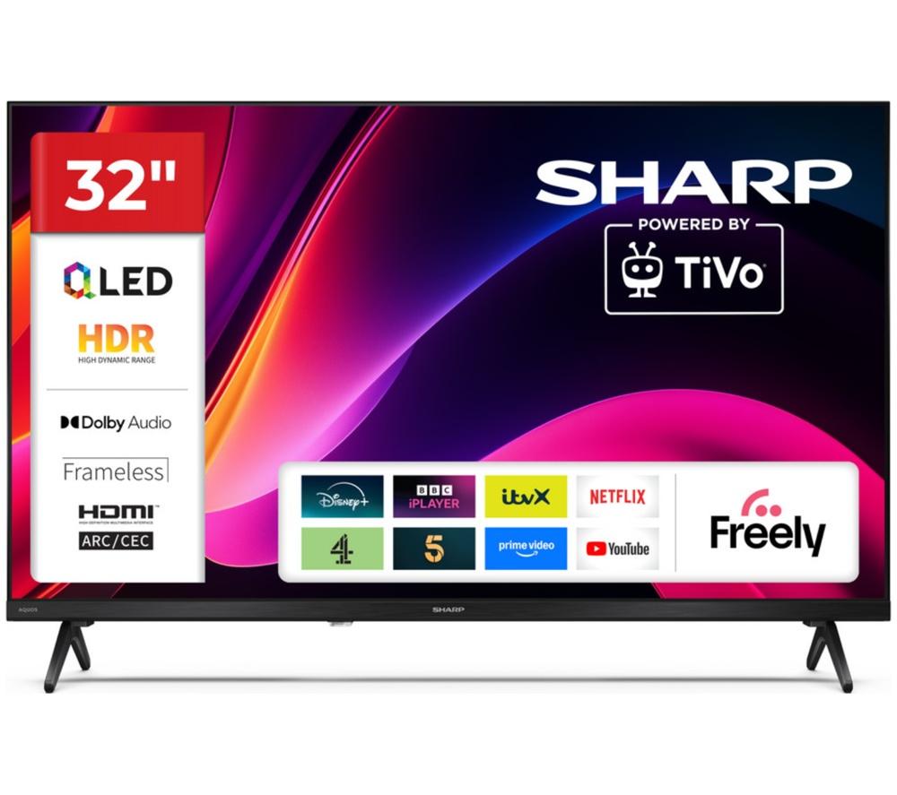 SHARP 1T-C32HE3245KB 32" Smart HD Ready HDR QLED TV