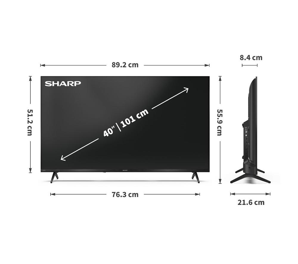 SHARP 2T-C40HE3245KB 40" Smart Full HD HDR QLED TV