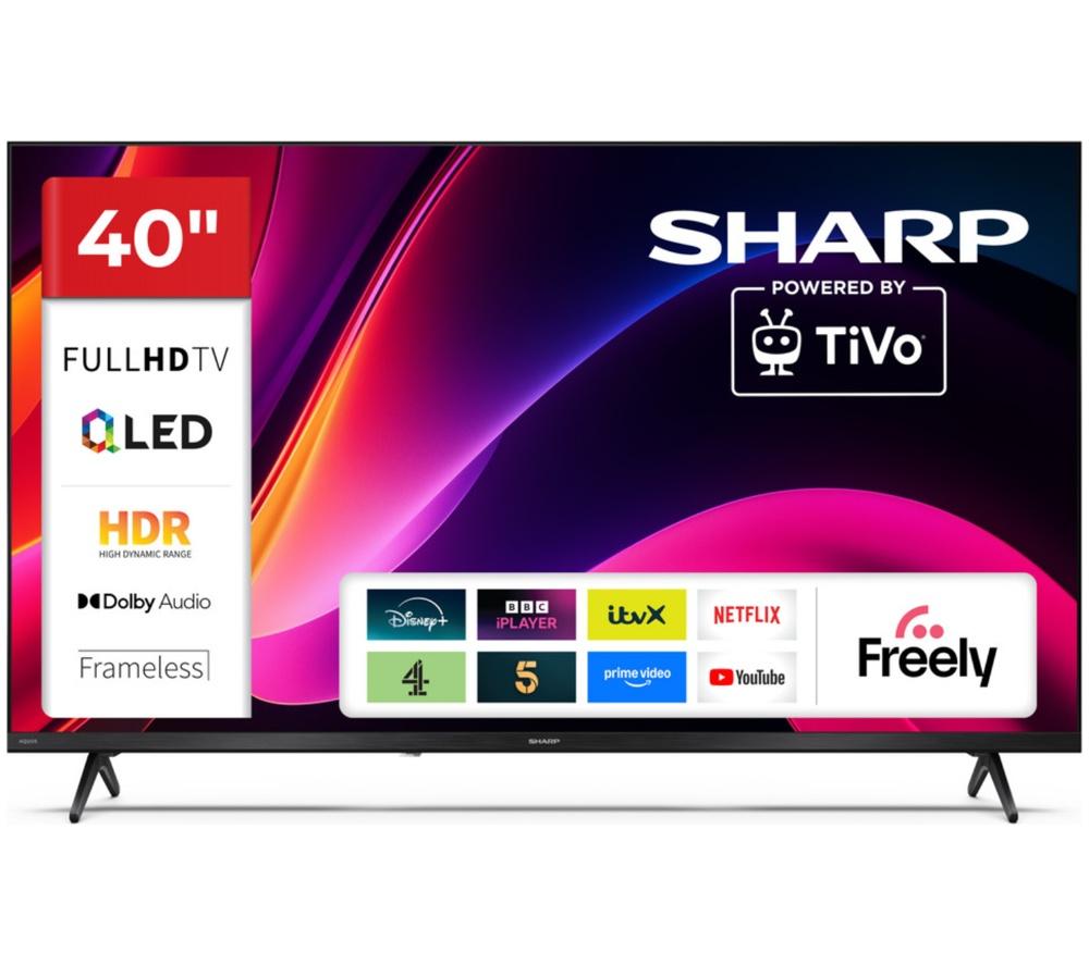 SHARP 2T-C40HE3245KB 40" Smart Full HD HDR QLED TV