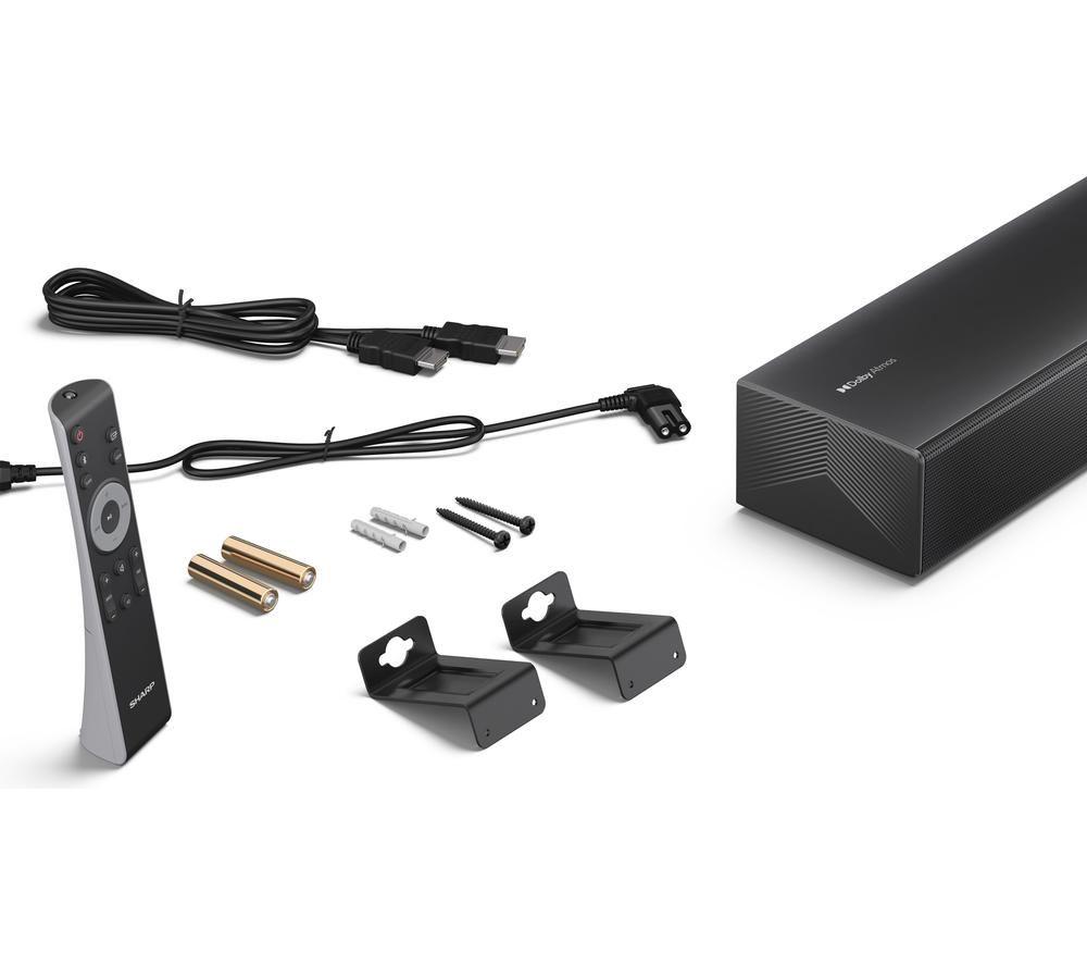 SHARP HT-SB304 Barra de sonido 2.0 con Dolby Atmos y DTS Virtual:X