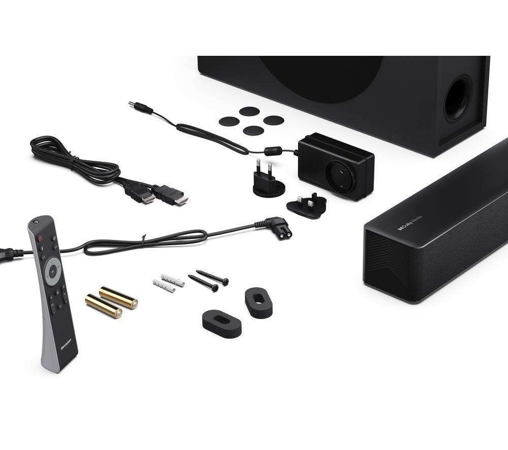 SHARP HT-SBW310 2.1 Sound Bar with Dolby Atmos & DTS Virtual:X