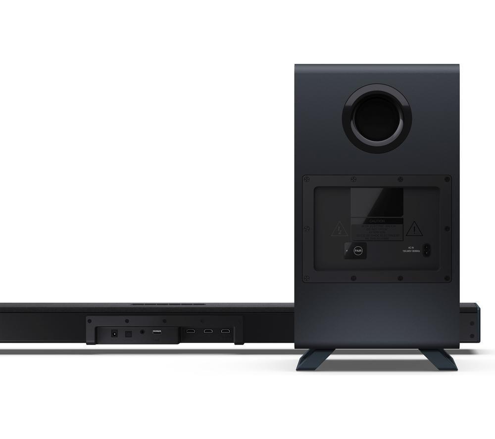 SHARP Q HT-SBW53121 3.1.2 Wireless Soundbar with Dolby Atmos & DTS:X - Black