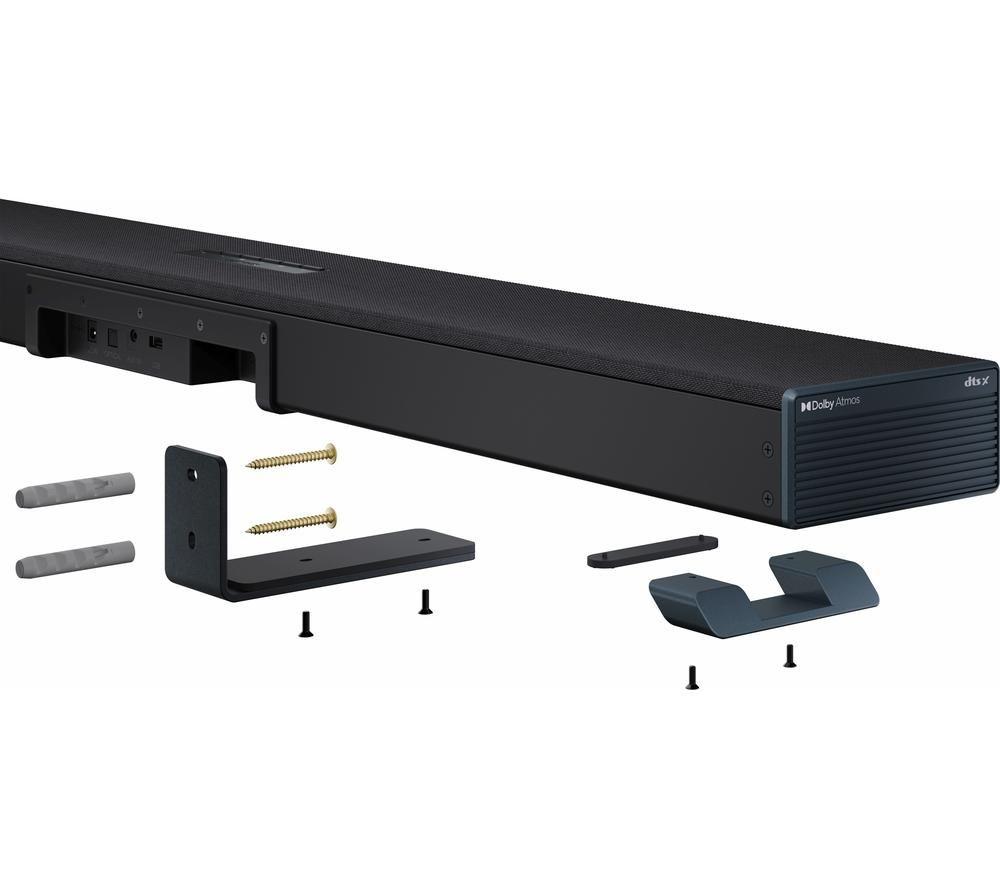 SHARP Q HT-SBW53121 3.1.2 Wireless Soundbar with Dolby Atmos & DTS:X - Black