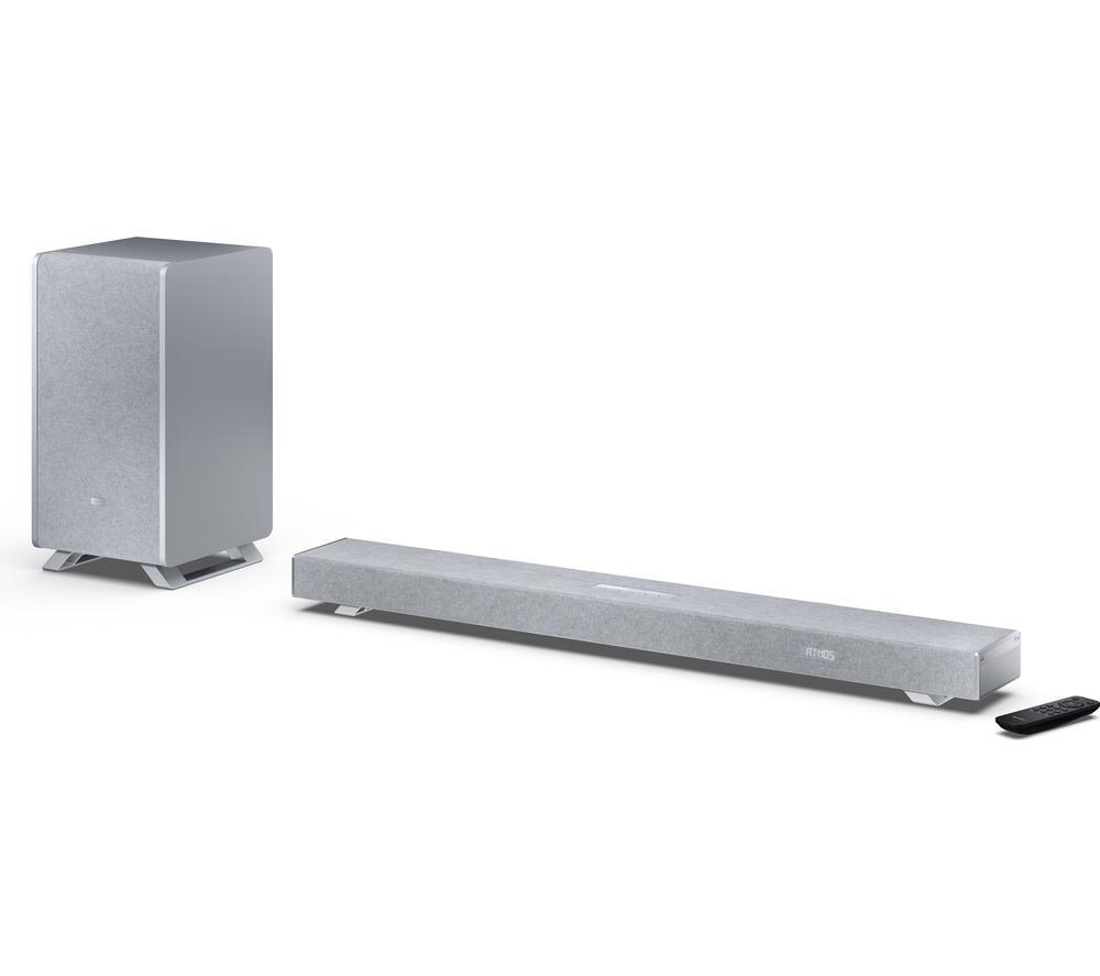 SHARP Q HT-SBW53121 3.1.2 Wireless Sound Bar with Dolby Atmos & DTS:X - Silver